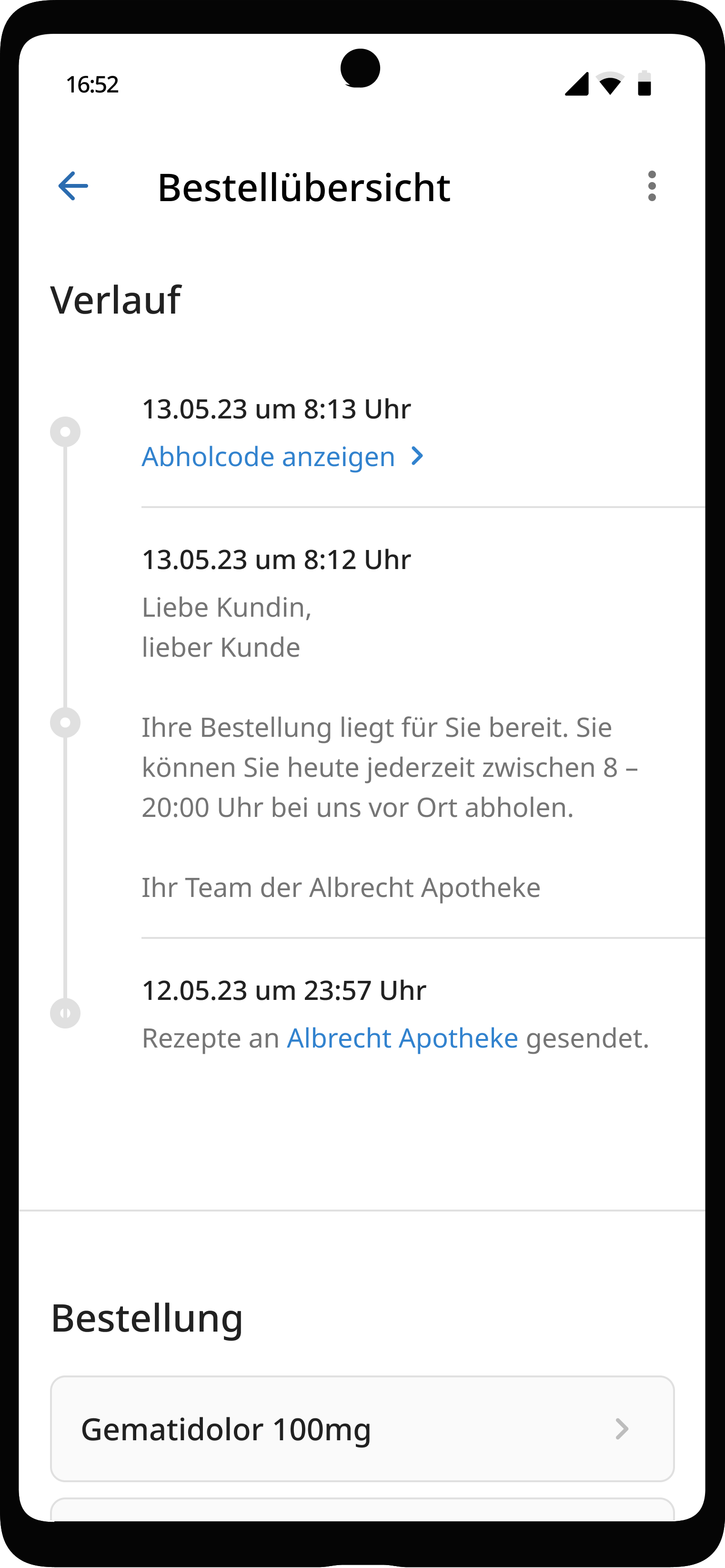 Beispielnachricht